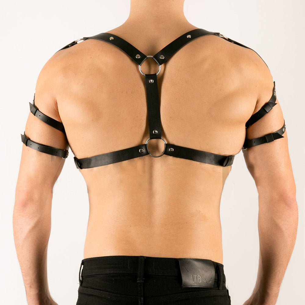 Men’s Leather Strap Harness