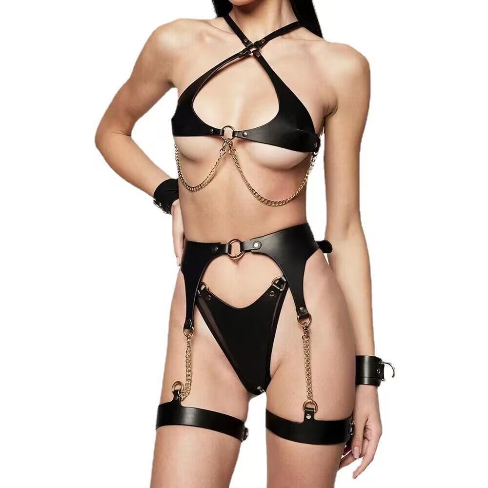 Lenora Leather Bondage Harness